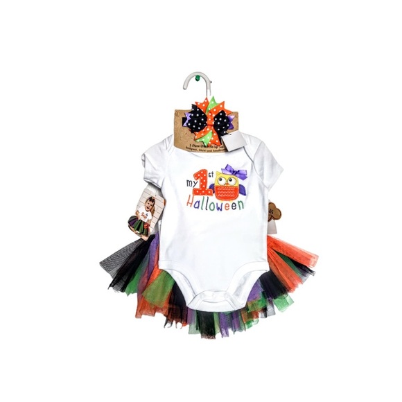 NWT Baby Essentials My 1st Halloween 3 Pc Outfit - Picture 14 of 14